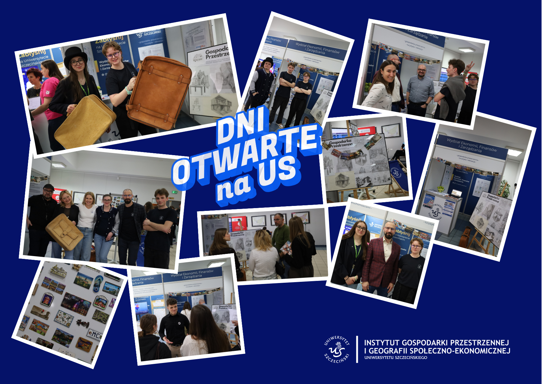 Pracownicy Instytutu oraz studenci kierunków TiR i GP inż. na Dniach Otwartych US